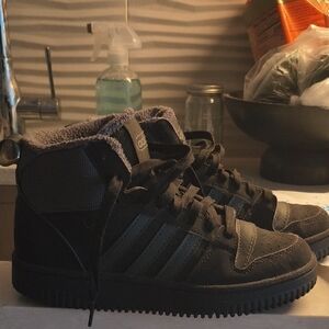 Adidas Black High-Top Sneakers